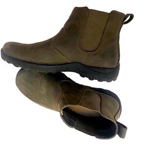 WEATHER SPIRITS Men's Rugged Brown Ankle Boots